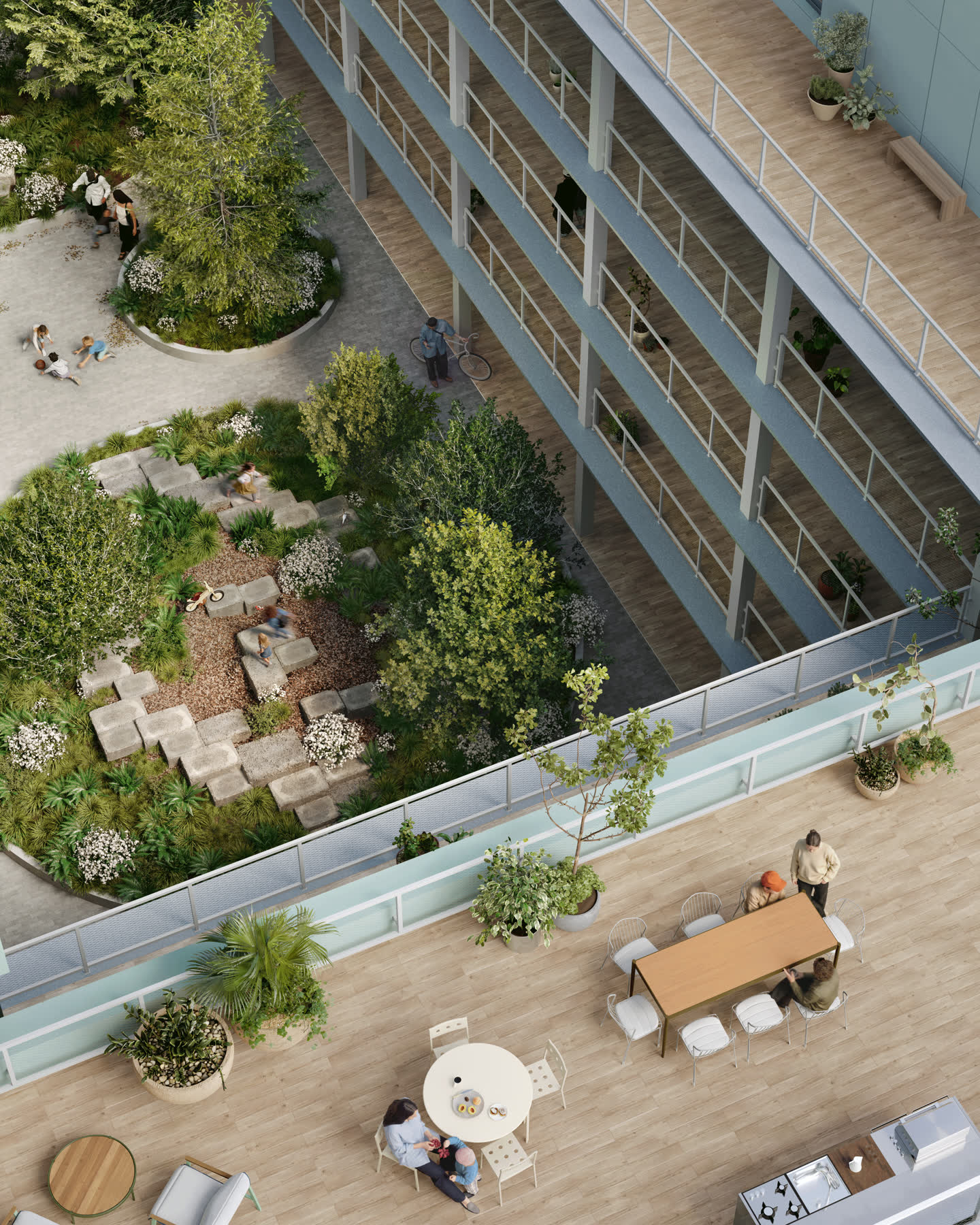 Green House open-air courtyard